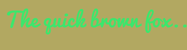 Image with Font Color 3BE76C and Background Color B2A861